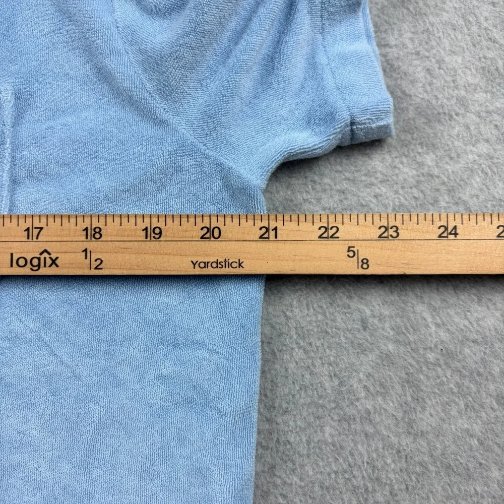 Polo Ralph Lauren Shirt Mens Medium Custom Fit Terry Cloth Johnny Collar Resort